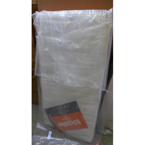 1681 - A toddler foam free sprung cot bed mattress (original RRP £78.99) * this lot is subject to VAT