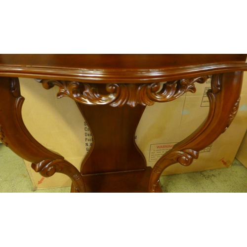 1695 - A mahogany hall table *This lot is subject to VAT