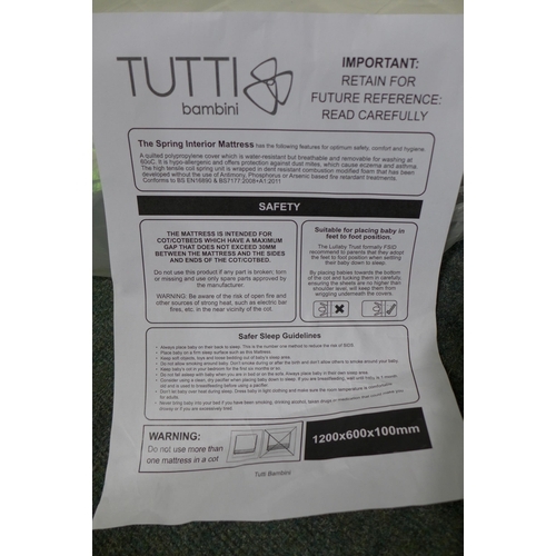 3013 - Tutti Bambini Cot Bed Mattress ( 244-600 ) * This lot is subject to vat