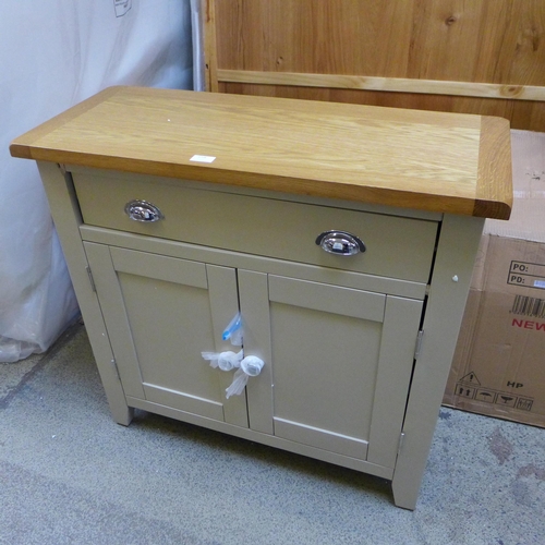 1708 - A Chester truffle painted and oak small sideboard, damaged *this lot is subject to VAT