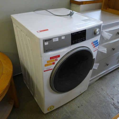 1716 - A Sharp White Washer Dryer (1400RPM) (ES-HDB9647W0), original RRP £291.58 + VAT