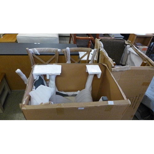 1750 - Eight assorted dining chairs *This lot is subject to VAT