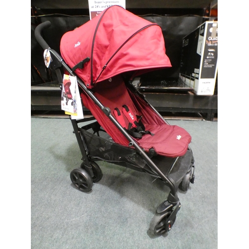 3328 - Joie Brisk Stroller - Cherry  S1102Fachr000     (244-69)  * This Lot Is Subject To Vat