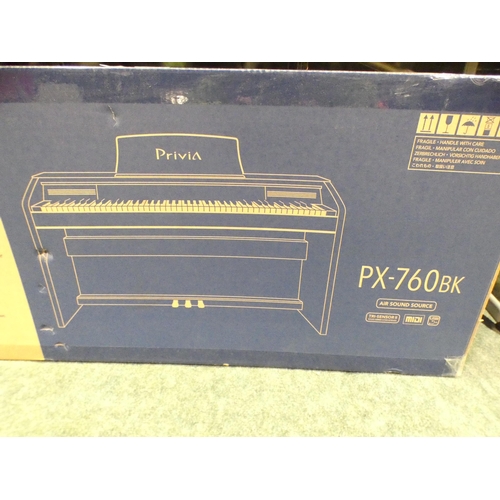 3330 - Casio Privia Digital Piano (Model PX-760BK), Original Rrp £489.99 + Vat       (244-66)  * This Lot I... 