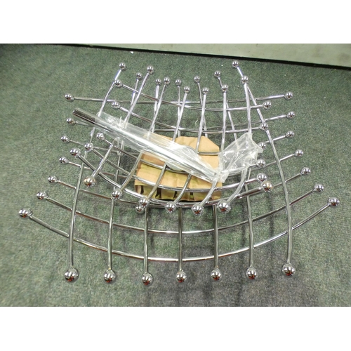 3354 - 2 X 2 Tier Chrome Basket     (244-98,99)  * This Lot Is Subject To Vat