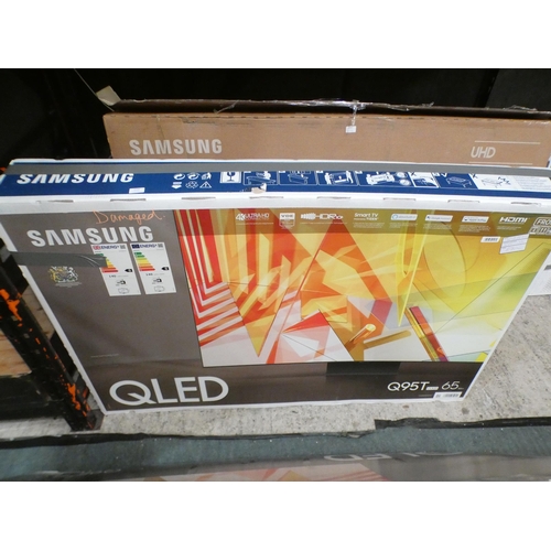 3396 - Samsung Qe65Q95Tdtxxu  Qled 4K Tv (Damaged and Power fault), Original Rrp £999.99 + Vat  (244-415)  ... 