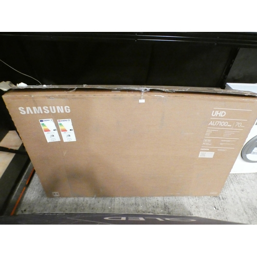 3397 - Samsung 70  Ue70Au7100  4K Uhd Tv 2021 (Broken Screen), Original Rrp £649.99 + Vat (244-410)  * This... 