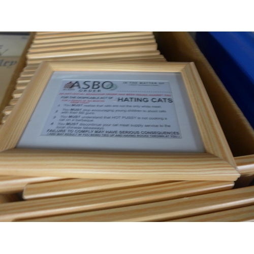 2238 - Framed ASBO prints with approx. 15 A4 folders