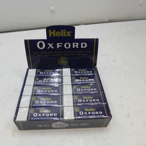 2256 - 10 Boxes of 20 Oxford rubbers  *This lot is subject to VAT