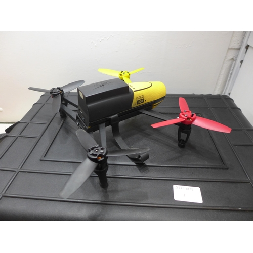 2262 - Parrot GPS drone in case with sky controls