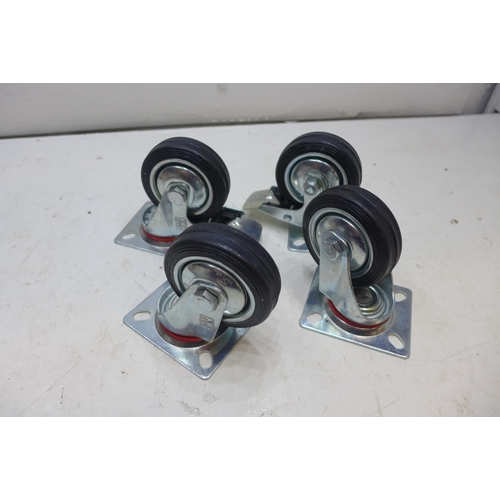 2308 - Set of 4 castor wheels