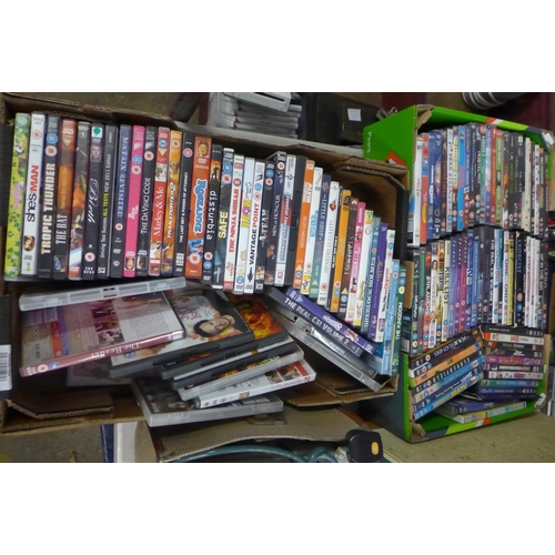 2331 - 2 Boxes of approx. 150 DVD's inc. The Da Vinci Code, Birth, Roseanne, Vantage Point, etc.