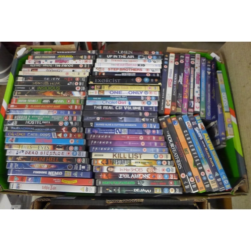 2331 - 2 Boxes of approx. 150 DVD's inc. The Da Vinci Code, Birth, Roseanne, Vantage Point, etc.