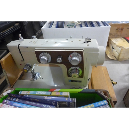 2332 - New Home sewing machine with foot pedal