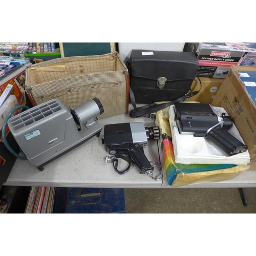 2333 - Polaroid land camera - boxed, Chinon Dart Super 8 camera & Prinz 100 slide projector