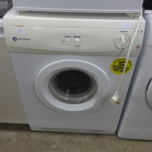 2376 - White Knight 6kg dryer