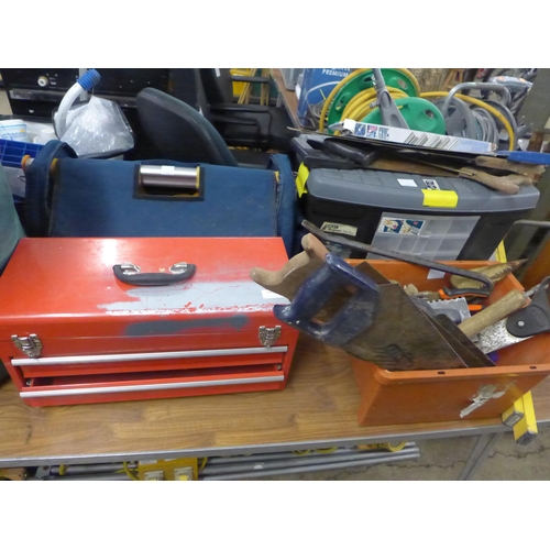 2412 - 3 Tool boxes with qty. of hand tools