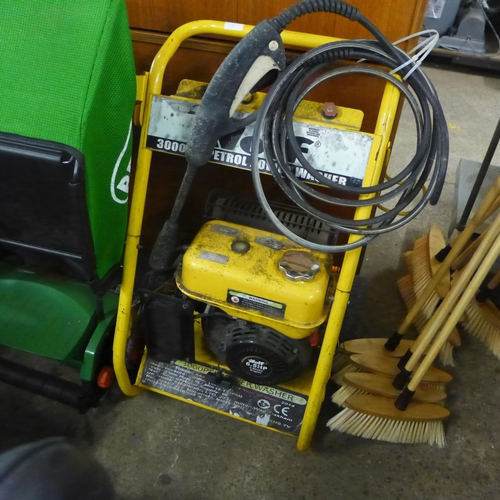 2436 - Wolf petrol pressure washer with lance