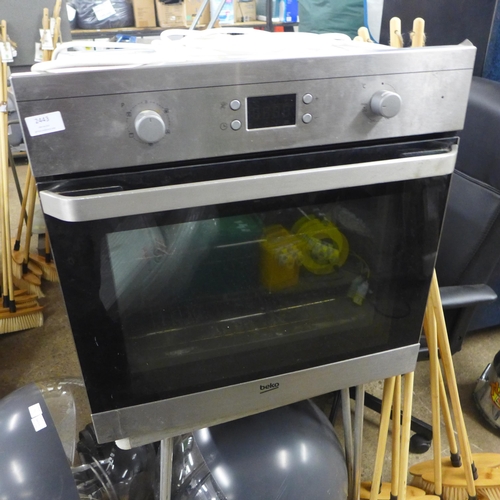 2443 - Beko stainless steel integrated oven