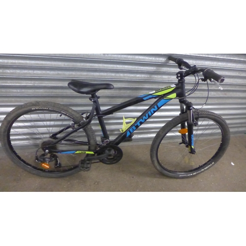 2456a - B-Twin Rockrider black gent's MTB