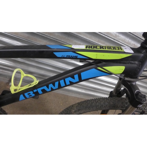 2456a - B-Twin Rockrider black gent's MTB