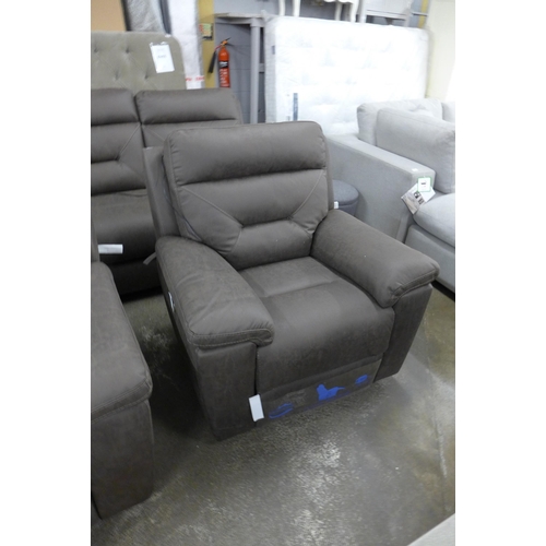 1606 - Fabric Power Recliner  - Kuka, Original Rrp £499.91 + Vat  ( 4085-10)* This Lot Is Subject To Vat