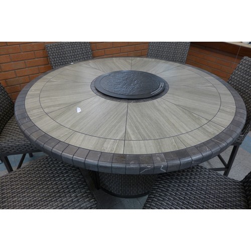 1403 - A seven Piece High Dining Fire Chat Dining Set, Original Rrp £1291.66 + Vat ( 4085-3)* This Lot Is S... 