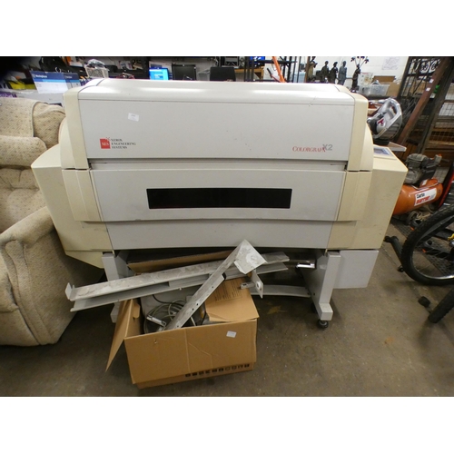 2058 - Xerox Colorgrafx X2 industrial inkjet large format printer with spare ink, cables (full set up) - st... 