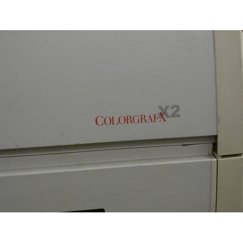 2058 - Xerox Colorgrafx X2 industrial inkjet large format printer with spare ink, cables (full set up) - st... 