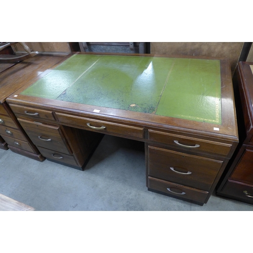 138 - A mahogany library desk