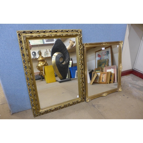 420 - Two gilt framed mirrors