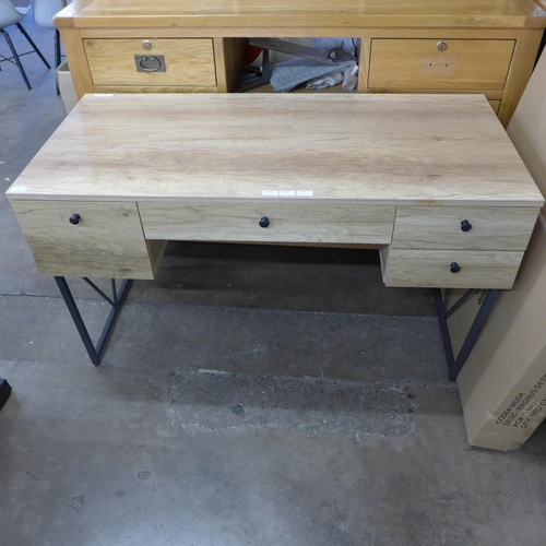 1491 - An Alber wooden and metal four drawer desk - Boxed