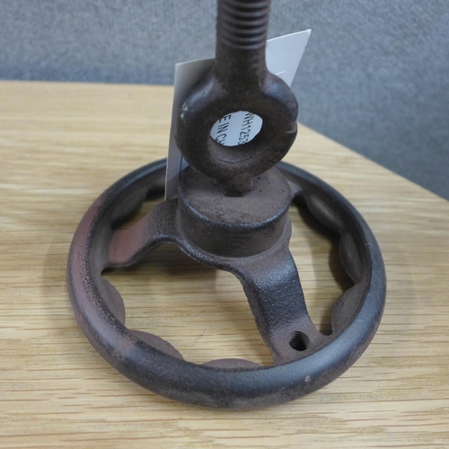 1520 - A pair of Besp-Oak industrial style candle holders