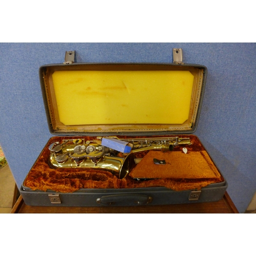 409 - A Boosey & Hawkes saxophone, cased