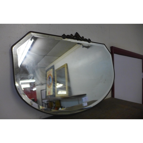 412 - An Art Deco bevelled edge mirror