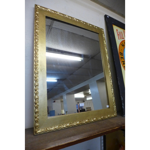 436 - A gilt framed mirror