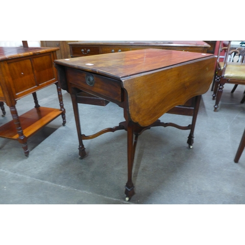 44 - A George IV inlaid mahogany Pembroke table