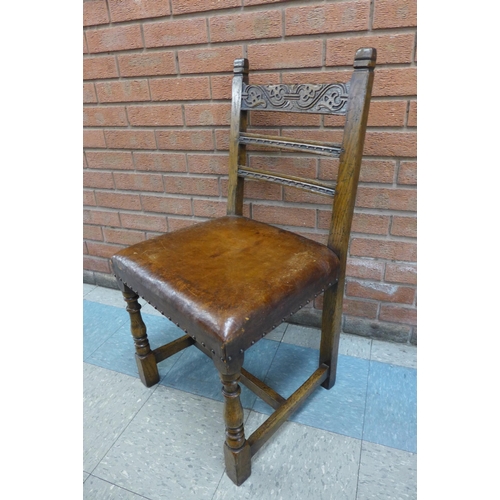 6 - A Titchmarsh & Goodwin Ipswich oak refectory table and six RL8256 model chairs