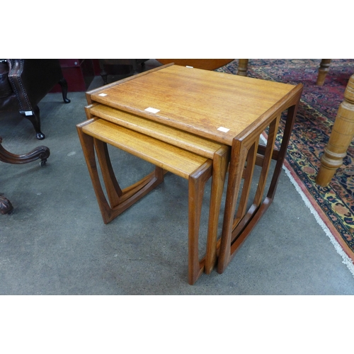 76 - A G-Plan Quadrille teak nest of tables