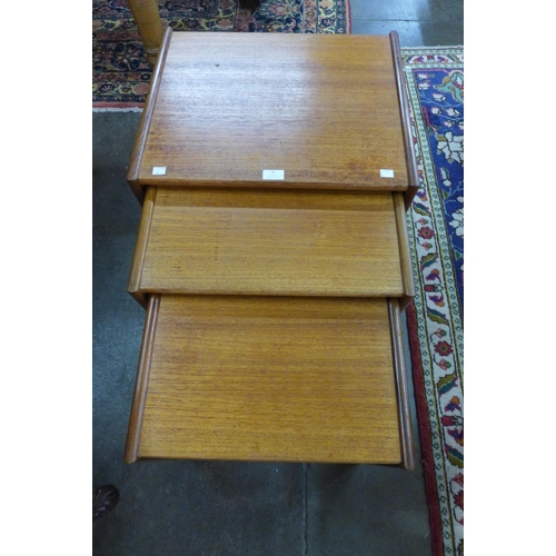 76 - A G-Plan Quadrille teak nest of tables