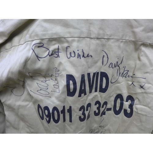 1230 - A signed shirt, David Dickinson from I'm A Celebrity, including Matt Will and Tara Palmer-Tompkinson