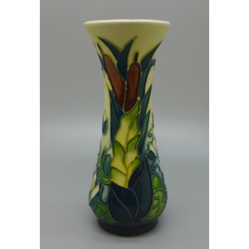 650 - A Moorcroft Lamia vase, 13cm