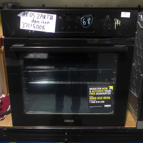 3008 - Zanussi Single Pyrolytic Oven (H589Xw594Xd568) - Model No:- ZOPNX6K2 * This Lot Is Subject To Vat