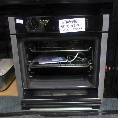 3015 - Neff N50 Single Pyrolytic Oven with Slide & Hide & Home Connect (H595Xw594Xd548) - Model No:- B6ACH7... 