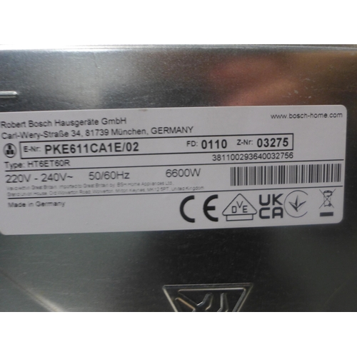 3021 - Bosch 4-Zone Ceramic Hob Model: PKE611CA1E * This Lot Is Subject To Vat