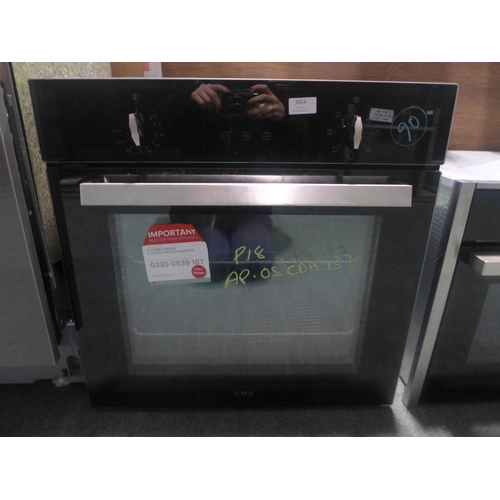 3024 - CDA Single Multi-Function Oven (H595Xw595Xd567) - Model No:- SK310BL, Original RRP £300 Inc. Vat * T... 