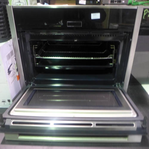 3045 - Neff Single Multifunction Variosteam Pyrolytic Oven - Stainless Steel (H595Xw596Xd548)  * This Lot I... 