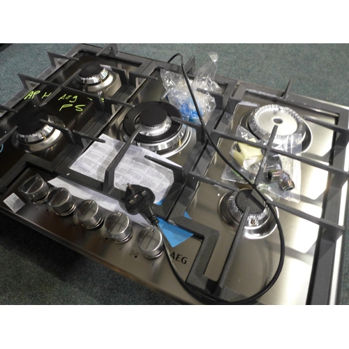 3072 - AEG 5-Burner Gas Hob (H33Xw594XD510) Model: HGB75400SM * This Lot Is Subject To Vat