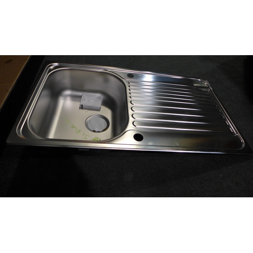 3076 - Blanco Stainless Steel 1.0 Bowl RVS (500X860) * This Lot Is Subject To Vat