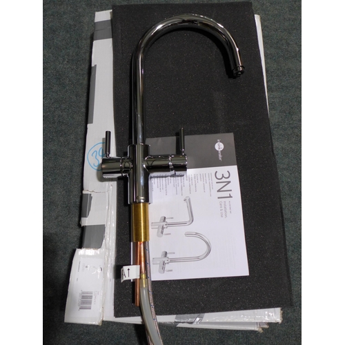 3079 - Insinkerator 3-N-1 Chrome Reva Tap Model: F-H3NIJ-C-1 * This Lot Is Subject To Vat